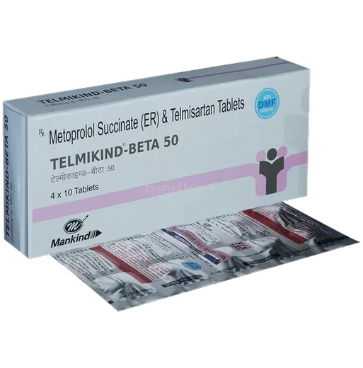 telmikind beta 50mg tablet 10's